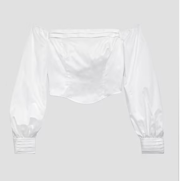 Kristin Off-the-Shoulder Corset Top | Guess - Picture 5 of 6